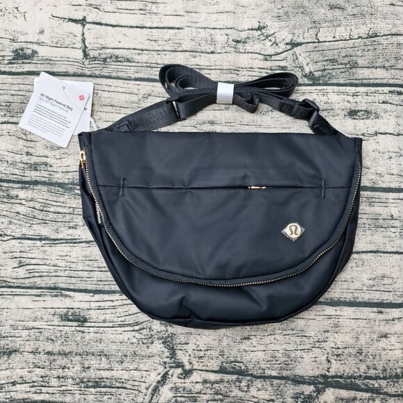 lululemon athletica Handbags - Lululemon Festival Bag 5L • Black/Gold • NewA